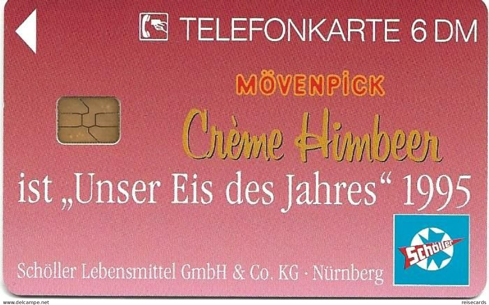 Germany: O 098 02.95 Mövenpick Crème Himbeer. Mint - O-Series: Kundenserie Vom Sammlerservice Ausgeschlossen