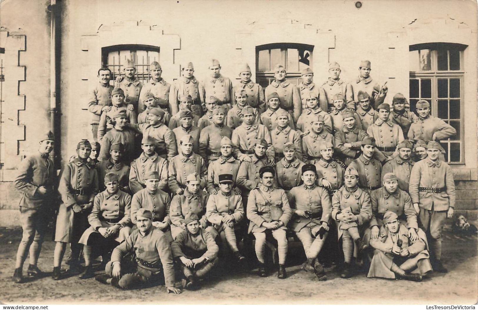 MILITARIA - CM2 - 1926 - Groupe De Soldats - Carte Postale Ancienne - Andere & Zonder Classificatie