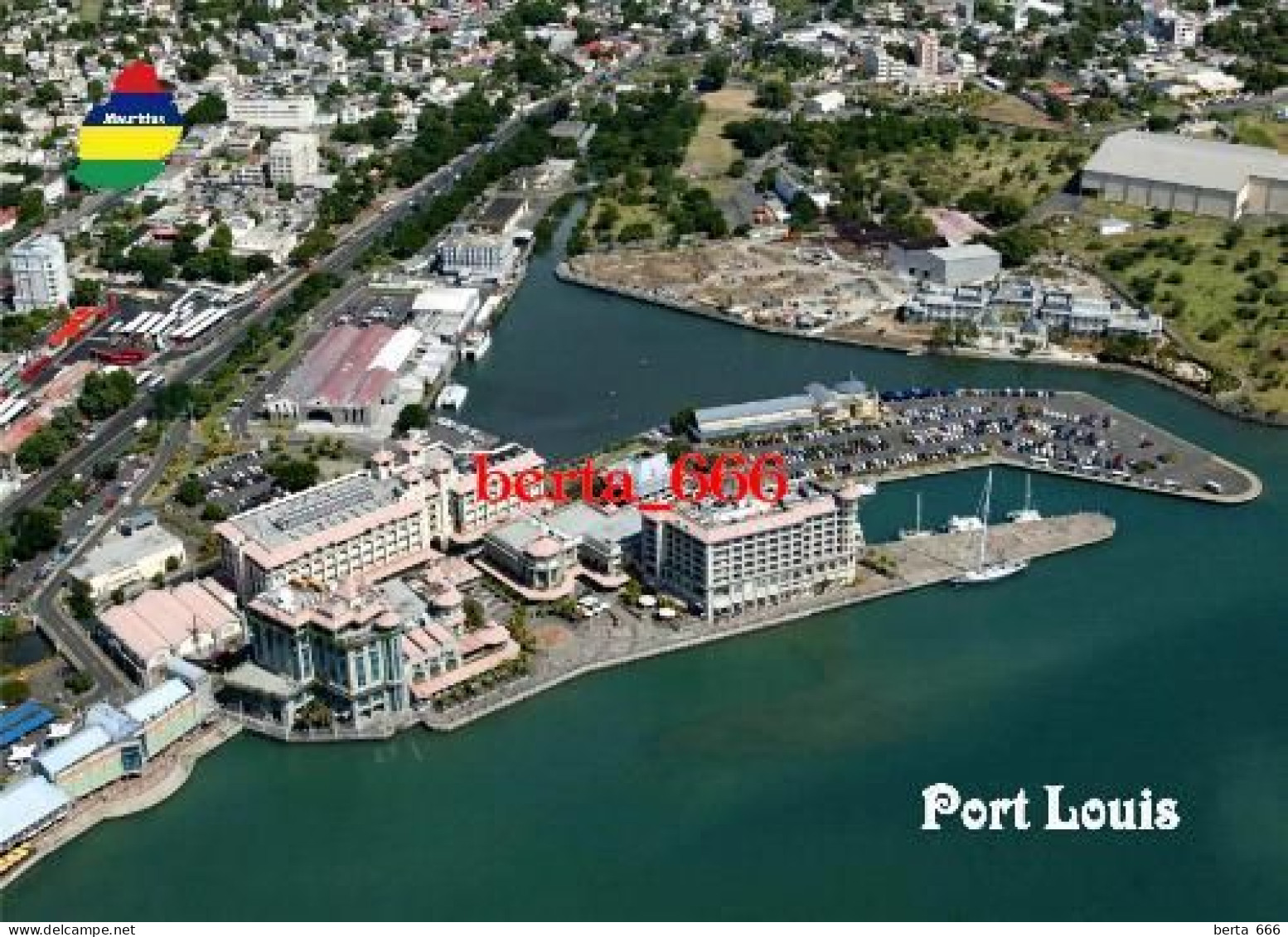 Mauritius Port Louis Aerial View New Postcard - Mauricio
