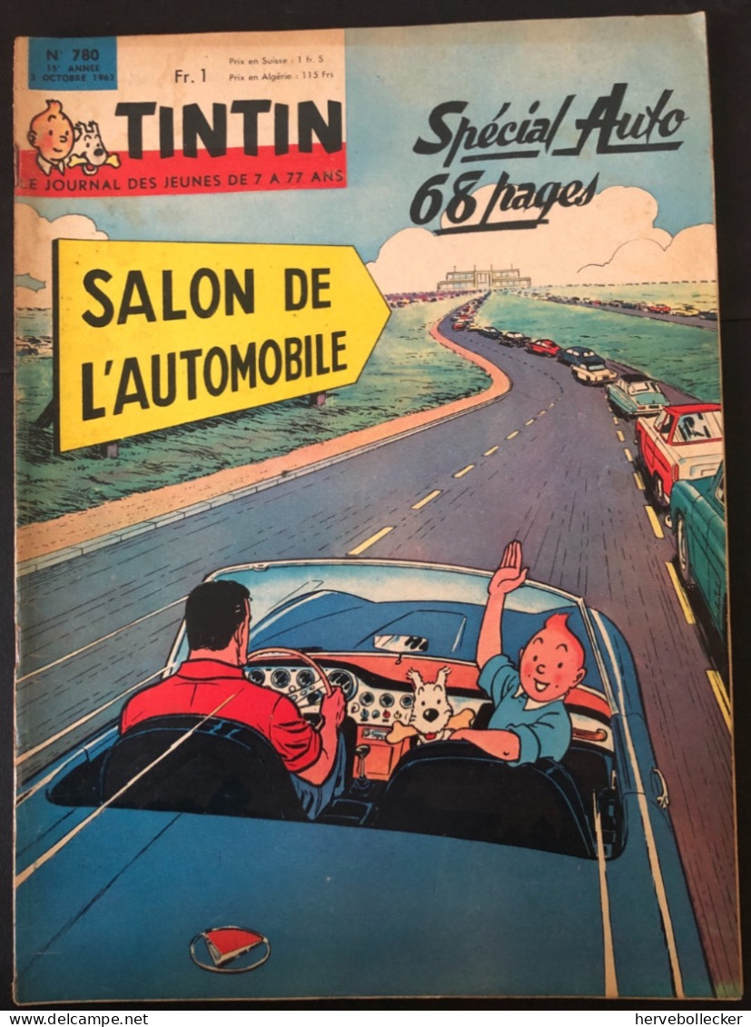 TINTIN Le Journal Des Jeunes N° 780 - 1963 - Tintin
