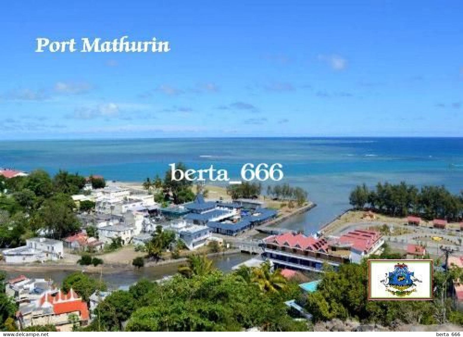 Mauritius Rodrigues Island Port Mathurin New Postcard - Maurice