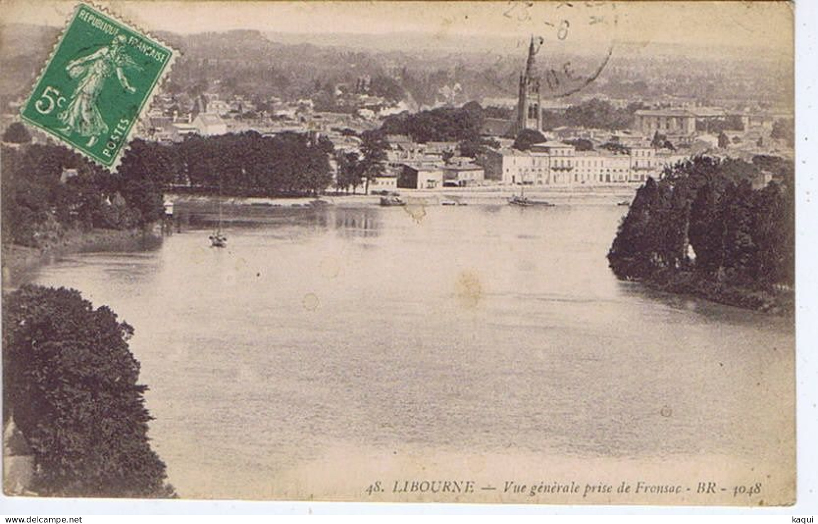 GIRONDE - LIBOURNE - Vue Générale Prise De Fronsac - BR N° 1048 Et 48 - Libourne