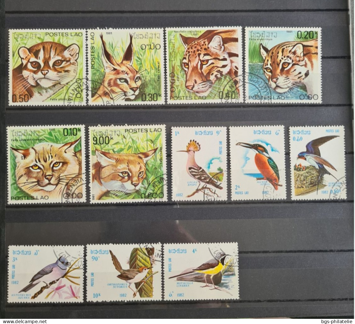 Collection de timbres du LAOS , neufs ** et neufs * .