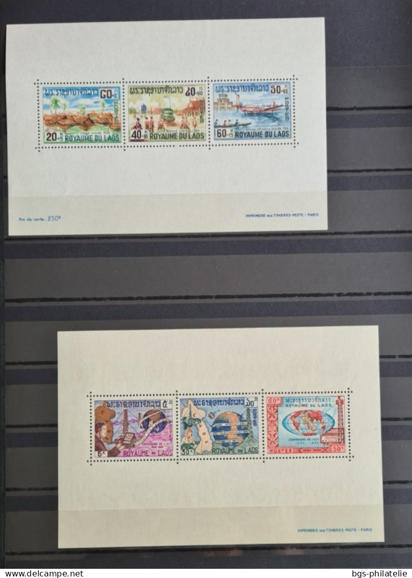 Collection de timbres du LAOS , neufs ** et neufs * .