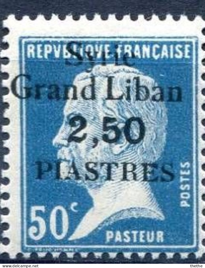 SYRIE - Mandat Français - Timbre Pasteur Avec Surcharge - Unused Stamps