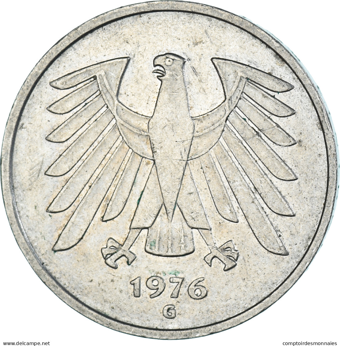 Monnaie, Allemagne, 5 Mark, 1976 - 5 Marchi
