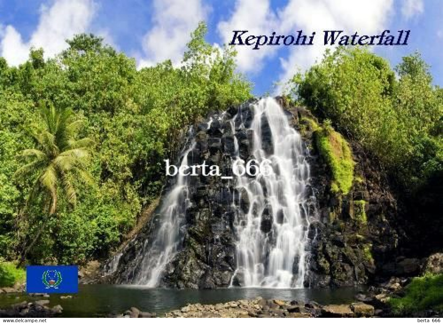 Micronesia Pohnpei Kepirohi Waterfall New Postcard - Micronesia