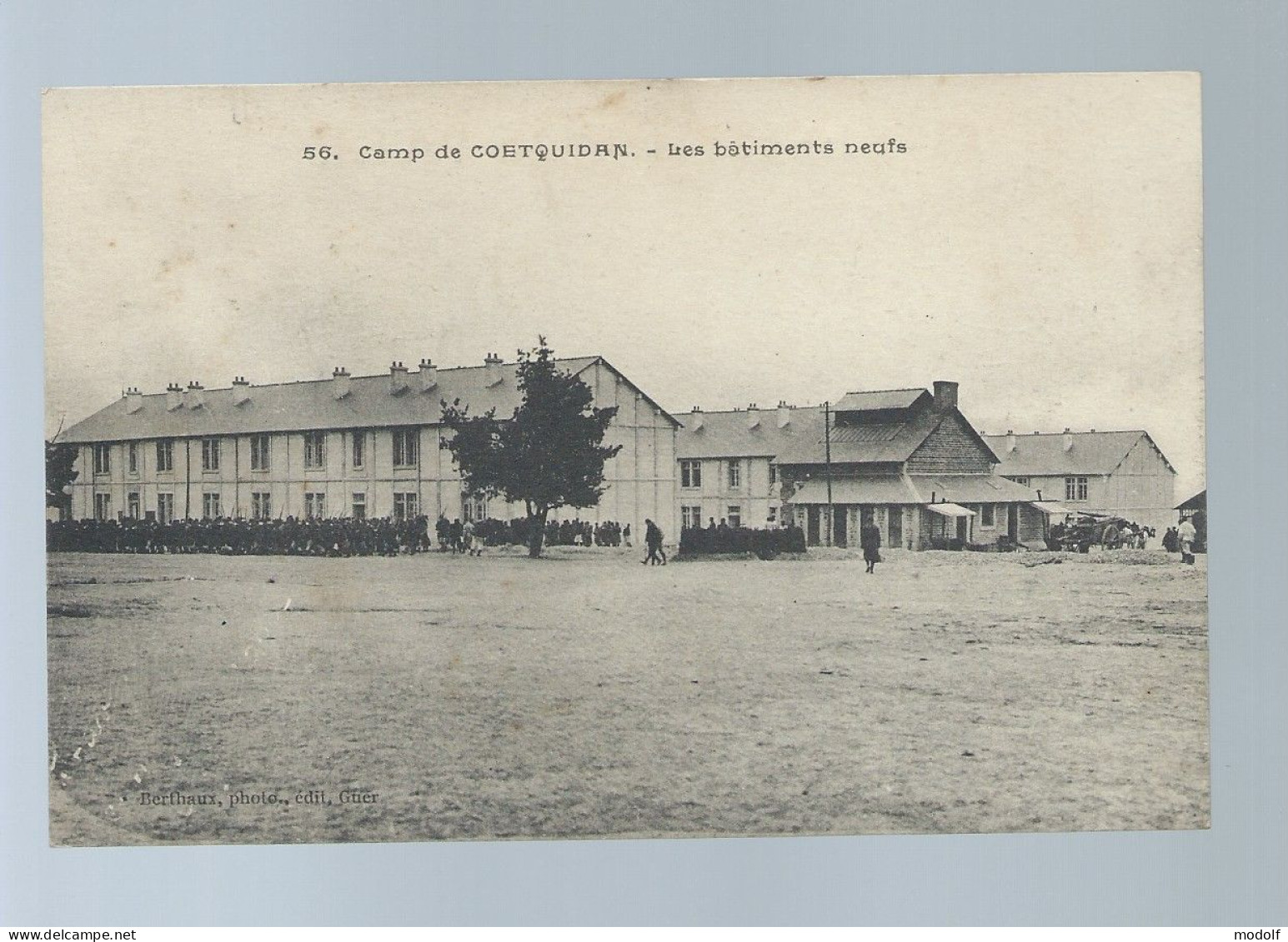 CPA - 56 - Camp De Coëtquidan - Les Bâtiments Neufs - Circulée En 1921 - Guer Cötquidan