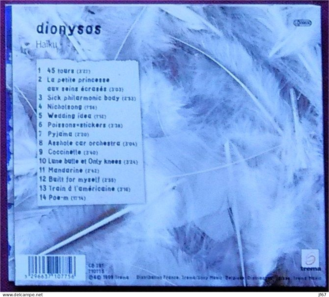 Dionysos Haiku (CD) - Andere & Zonder Classificatie