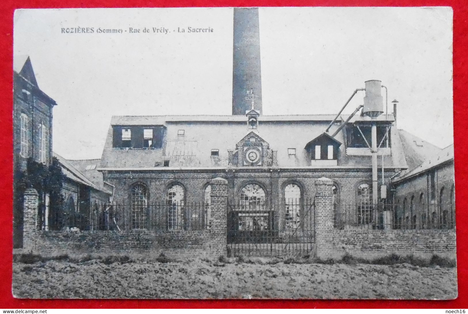 CPA Rozières, Rue De Vrély - La Sucrerie (80 France) - Rosieres En Santerre