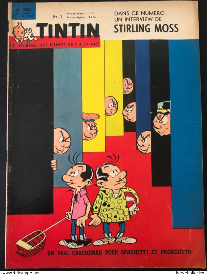 TINTIN Le Journal Des Jeunes N° 786 - 1963 - Tintin
