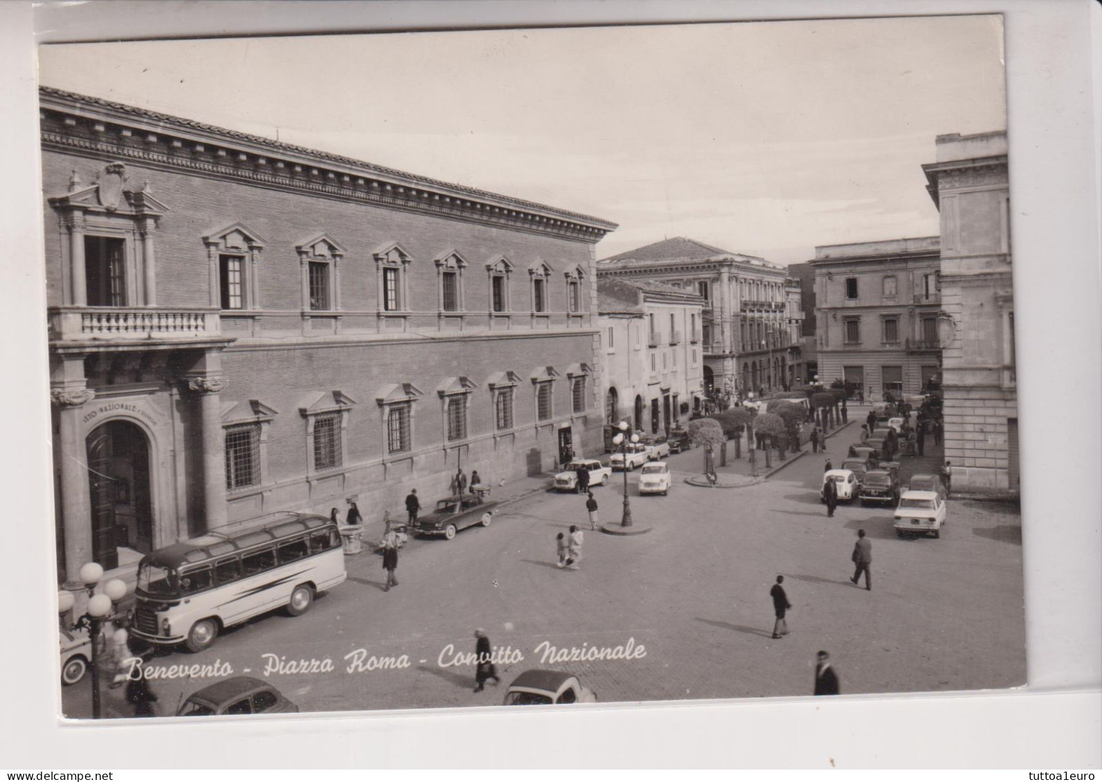 BENEVENTO  PIAZZA ROMA  CONVITTO NAZIONALE  BUS CORRIERA PULLMAN NO VG - Benevento