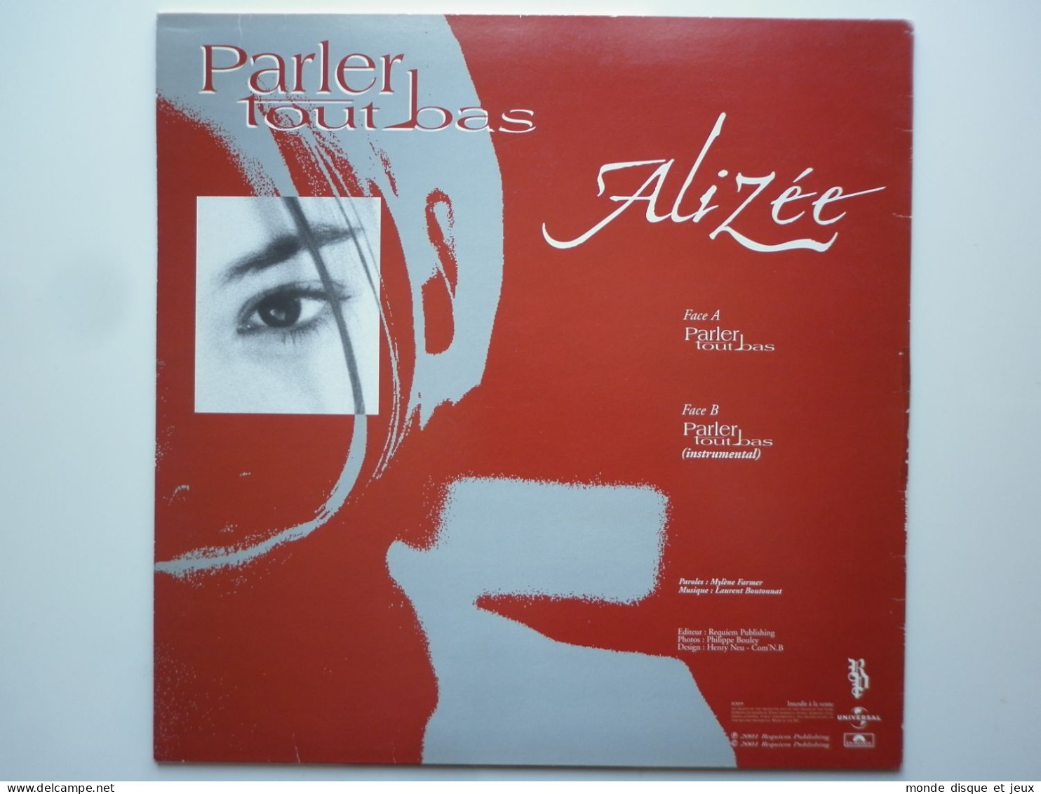 Alizee Maxi 45Tours Vinyle Promo Parler Tout Bas - 45 G - Maxi-Single