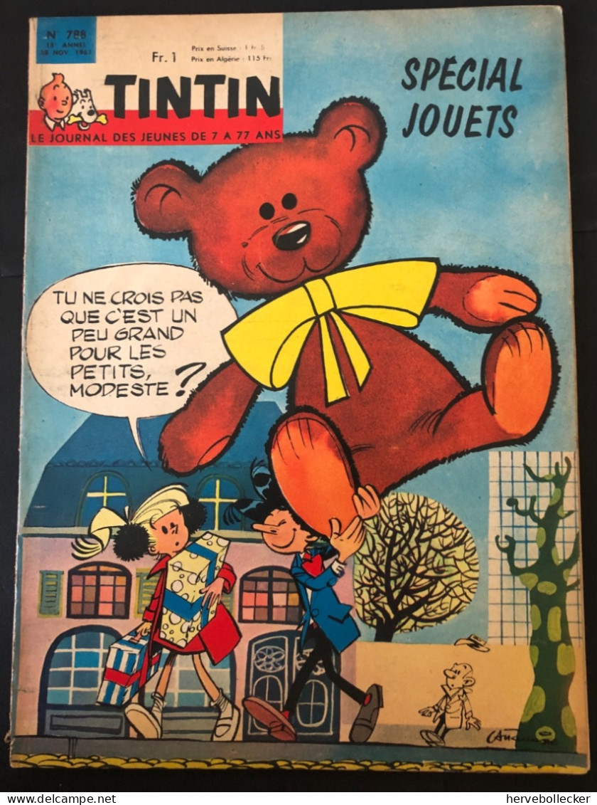 TINTIN Le Journal Des Jeunes N° 788 - 1963 - Tintin