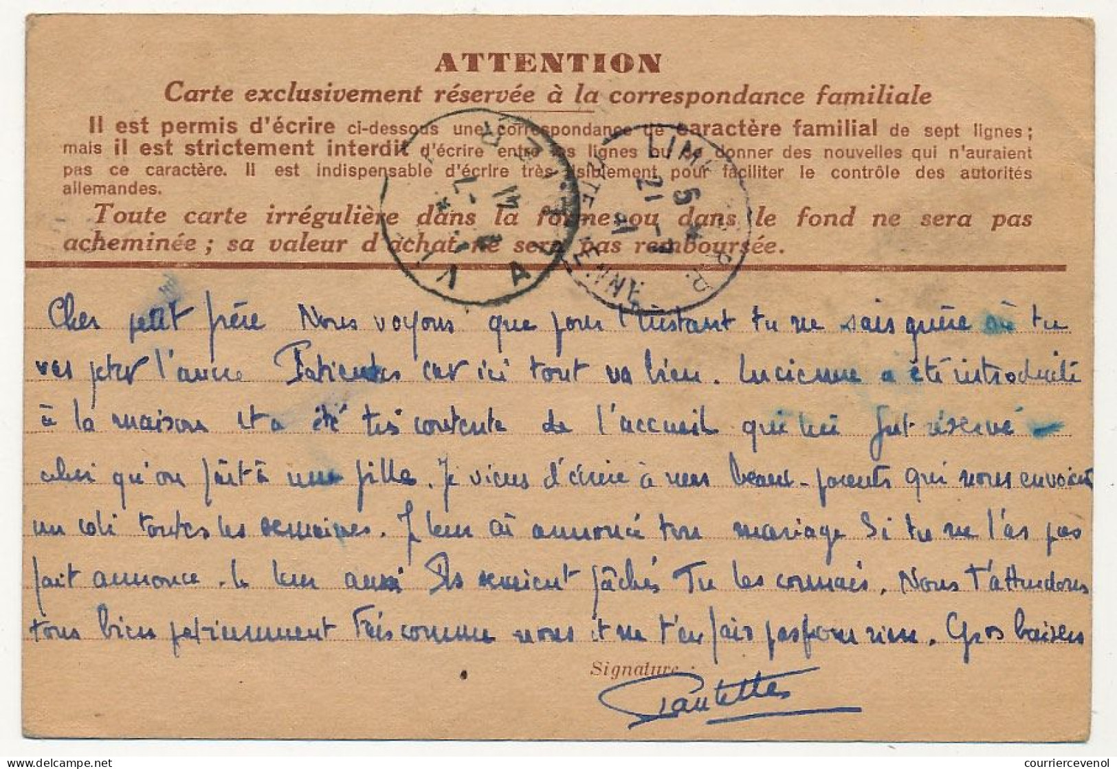 CP Iris Sans Valeur (Interzones) - Taxée à L'arrivée, Réexpédition - Standard Postcards & Stamped On Demand (before 1995)