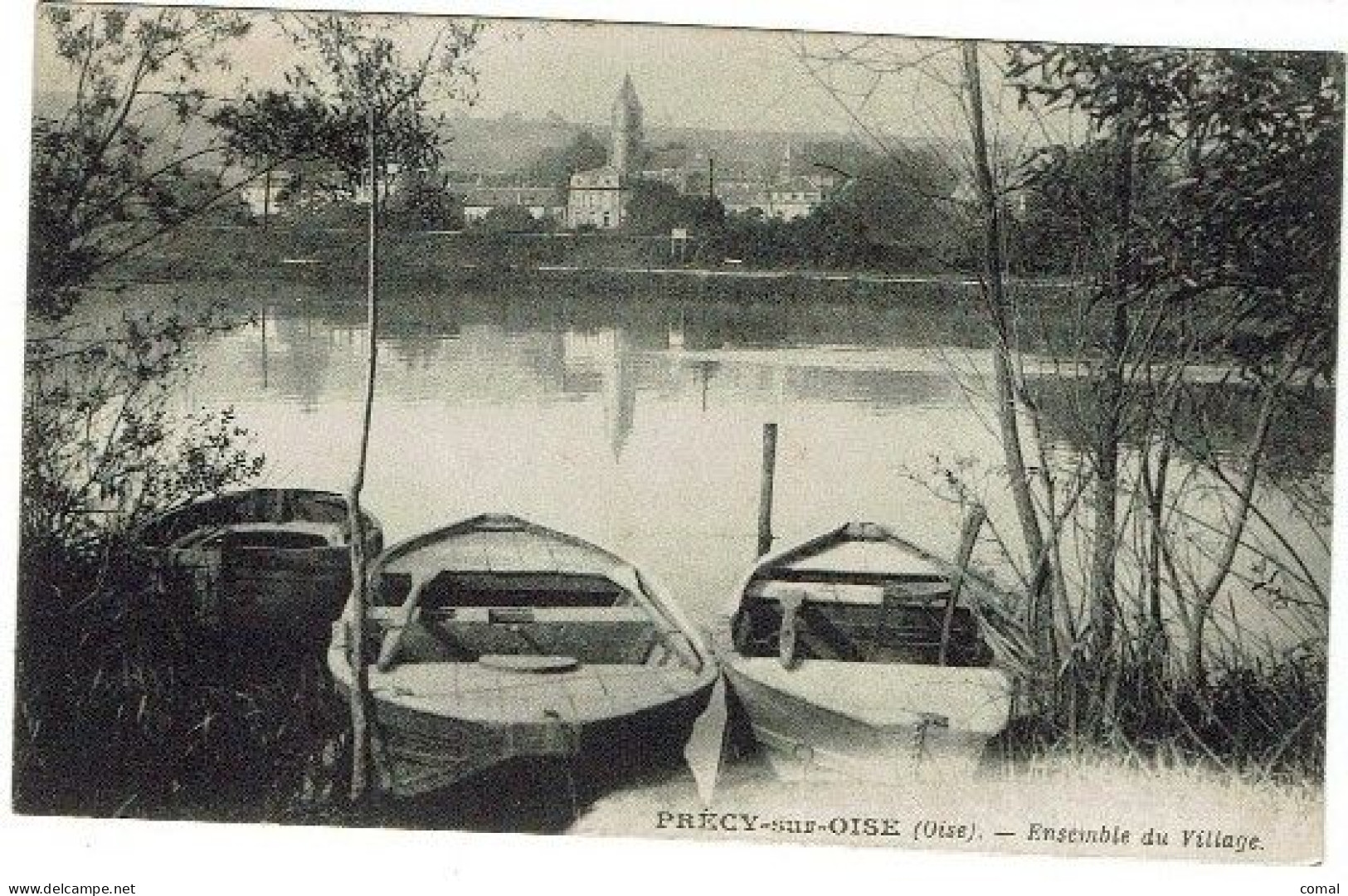 CPA - 60 -  PRECY SUR OISE - Ensemble Du Village - - Précy-sur-Oise