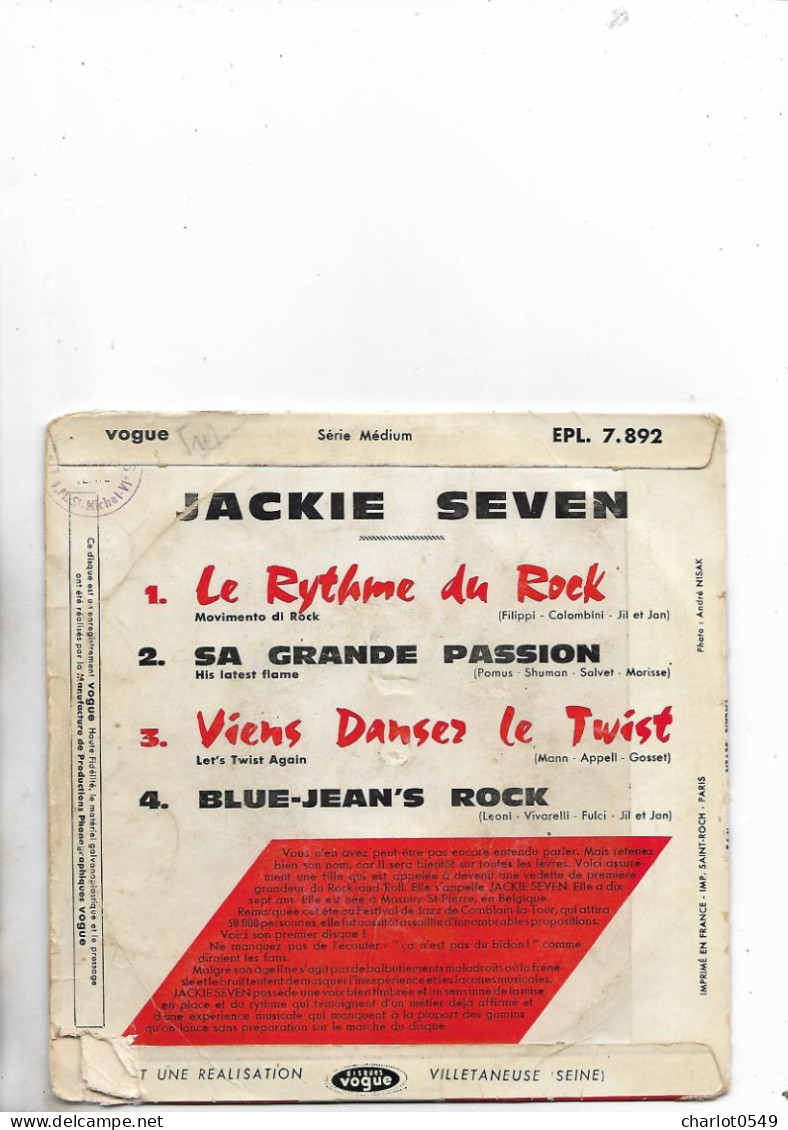 4 Titres Jackie Seven - Autres & Non Classés