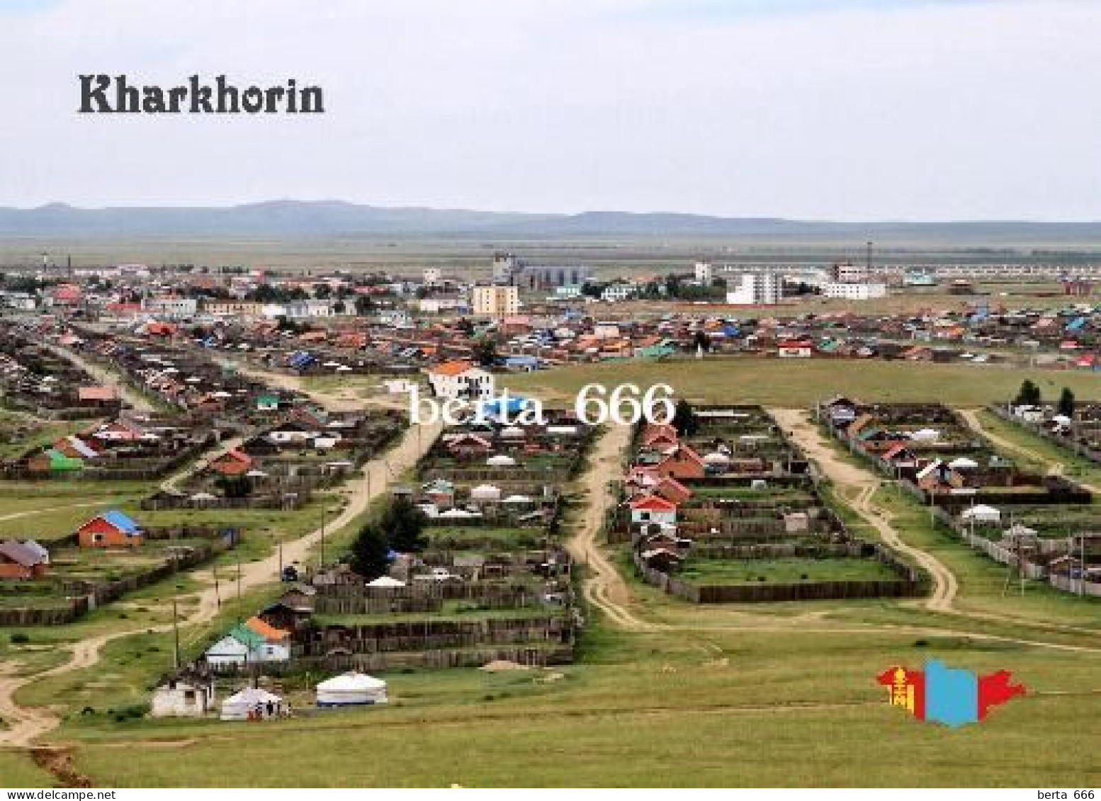 Mongolia Kharkhorin Aerial View New Postcard - Mongolia