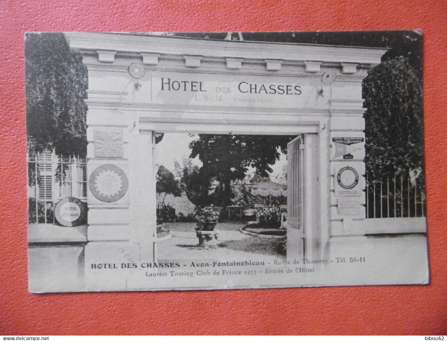 AVON - FONTAINEBLEAU  ( 77 ) Hotel Des CHASSES - Tel 58 - 11 - Avon