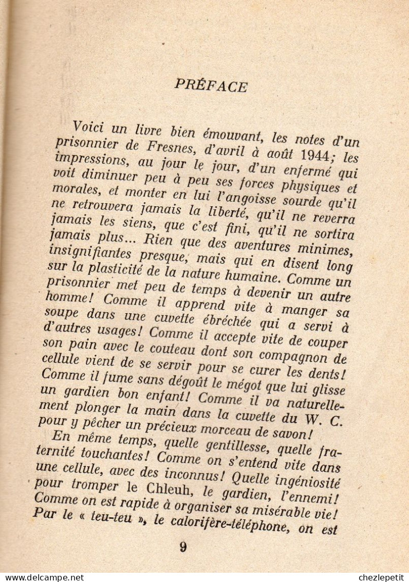 CELLULE 483 Récit GASTON COURTY LE JEUNE PARQUE 1945 - Oorlog 1939-45