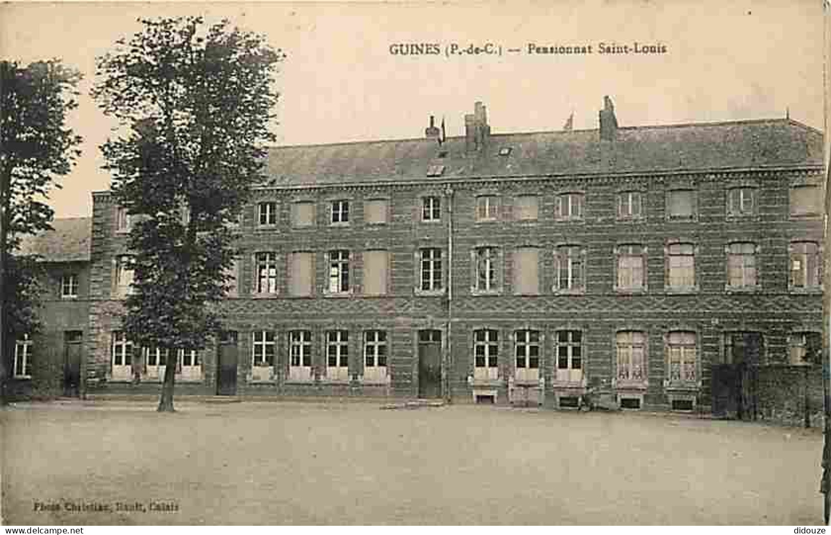 62 - Guines - Pensionnat Saint-Louis - CPA - Voir Scans Recto-Verso - Guines