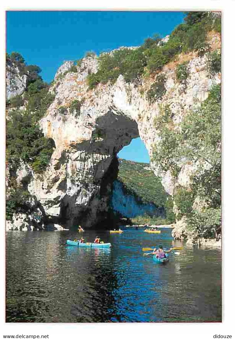 07 - Ardèche - Gorges De L'Ardèche - Le Pont D'Arc - Canoë Kayak - CPM - Voir Scans Recto-Verso - Vallon Pont D'Arc