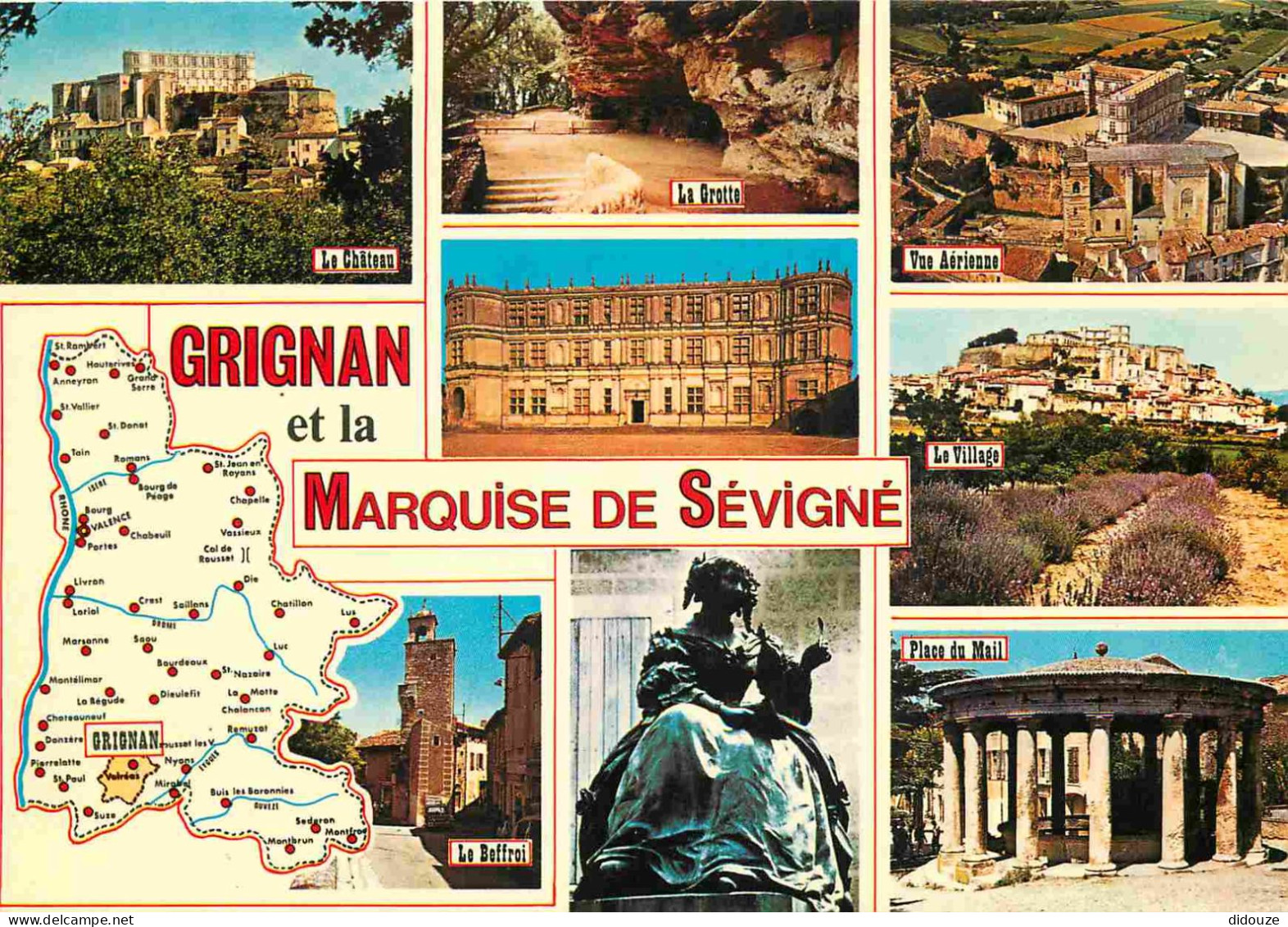 26 - Grignan - Et La Marquise De Sévigné - Multivues - Carte Géographique - CPM - Voir Scans Recto-Verso - Grignan