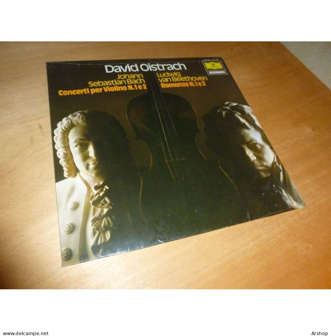 DAVID OISTRACH Concerti Per Violino N°1 & 2 BACH / Romanze N°1 & 2 BEETHOVEN - DEUTSCHE GRAMOPHON SCELLE NEUF - Classique