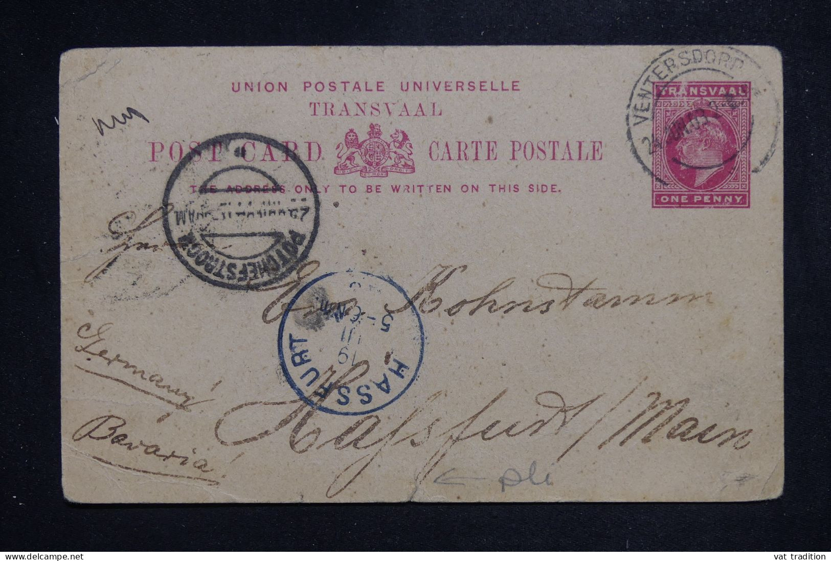 TRANSVAAL - Entier Postal Pour L'Allemagne En 1903 - L 151449 - Transvaal (1870-1909)