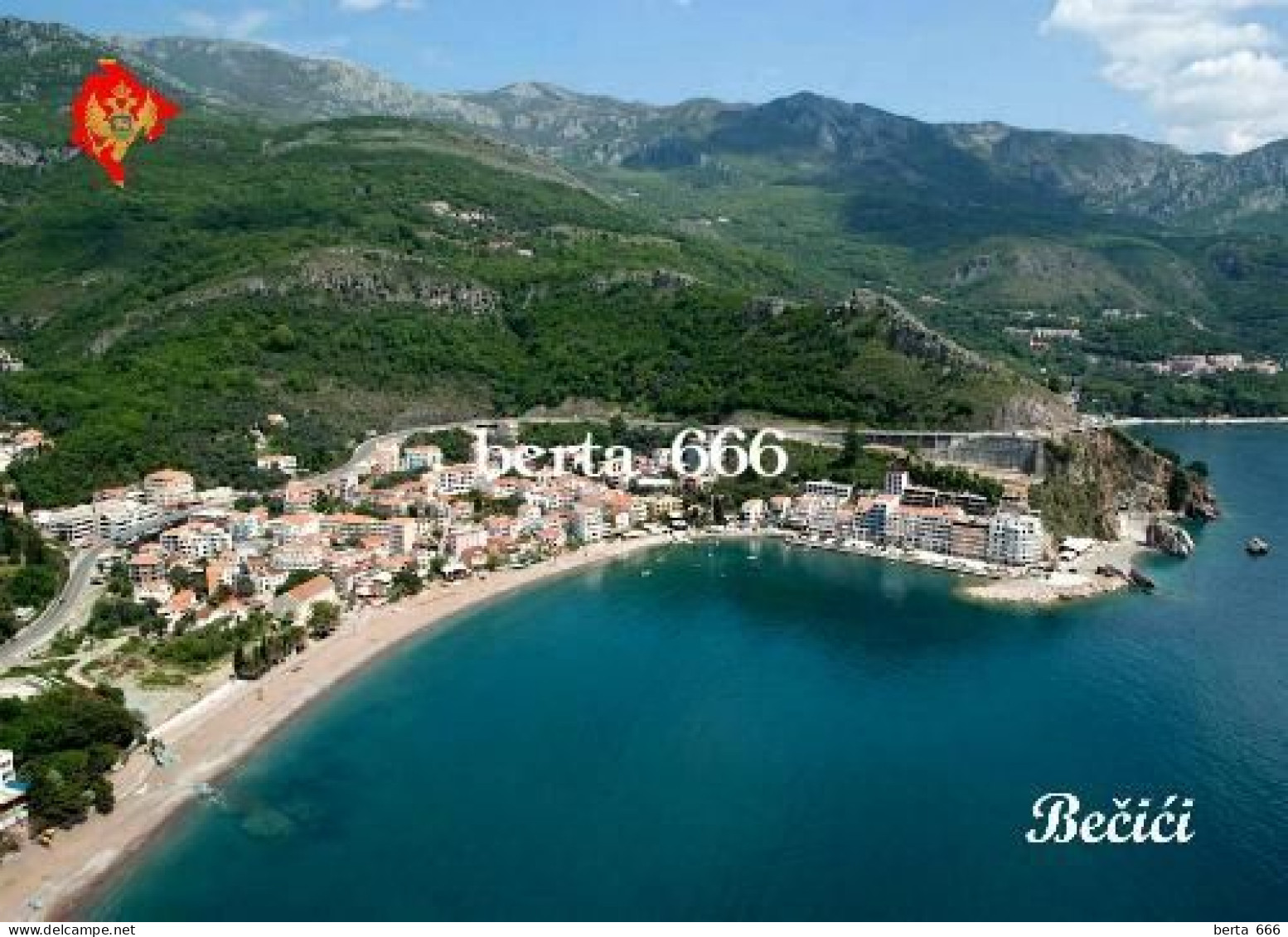 Montenegro Becici Aerial View New Postcard - Montenegro