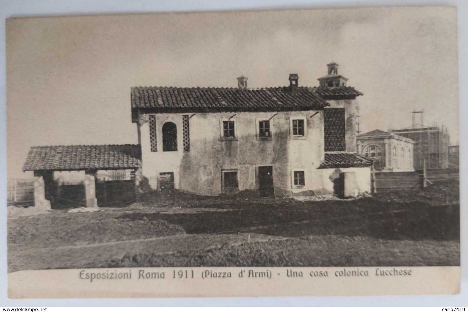 1911 - Esposizioni Roma - (Piazza D'Armi) - Una Casa Colonica Lucchese - Crt0031 - Tentoonstellingen