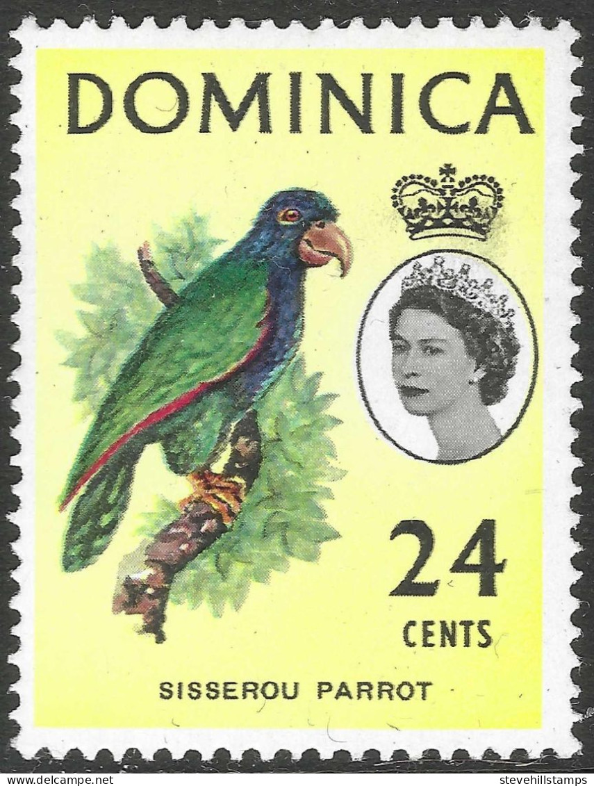 Dominica. 1963-65 QEII. 24c MH. SG 173. M4018 - Dominica (...-1978)