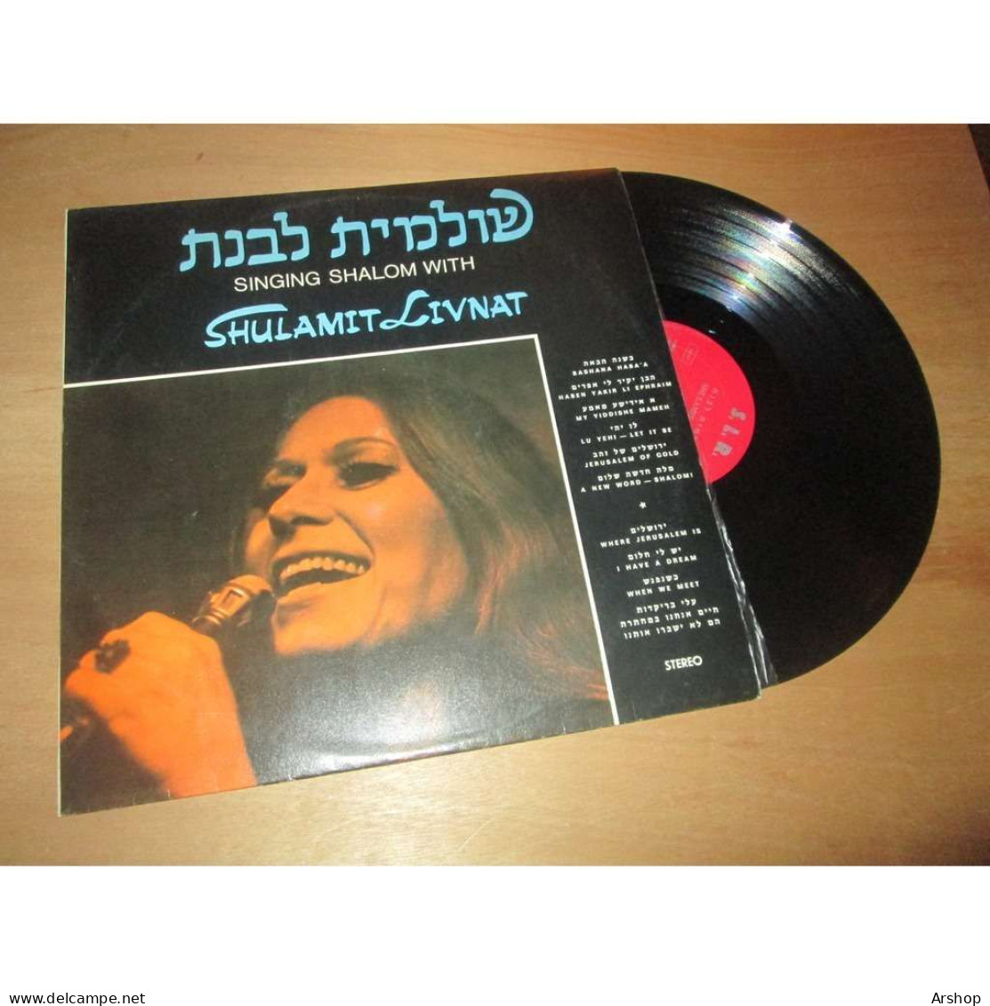 SHULAMIT LIVNAT Singing Shalom With Shulamit Livnat - FOLK CHANSON ISRAEL SLR 1003 - World Music