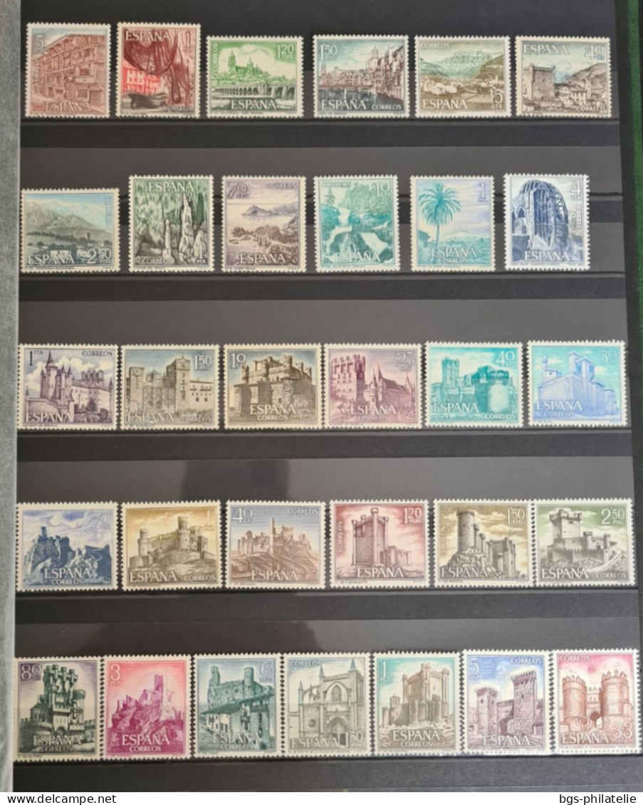 Collection de timbres d'Espagne.