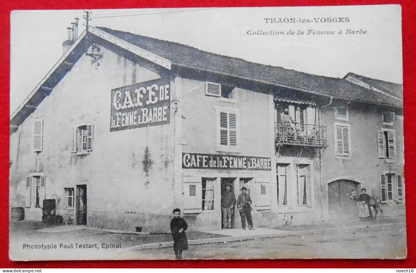 CPA Thaon-les-Vosges - Collection De La Femme à Barbe - Café (88 France) - Thaon Les Vosges