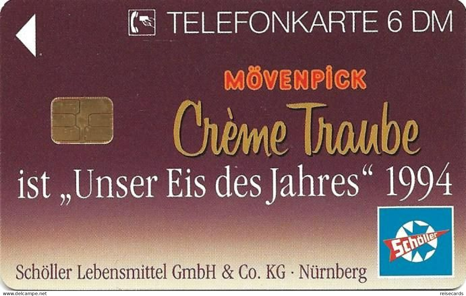 Germany: O 177 02.94 Mövenpick Crème Traube. Mint - O-Series: Kundenserie Vom Sammlerservice Ausgeschlossen
