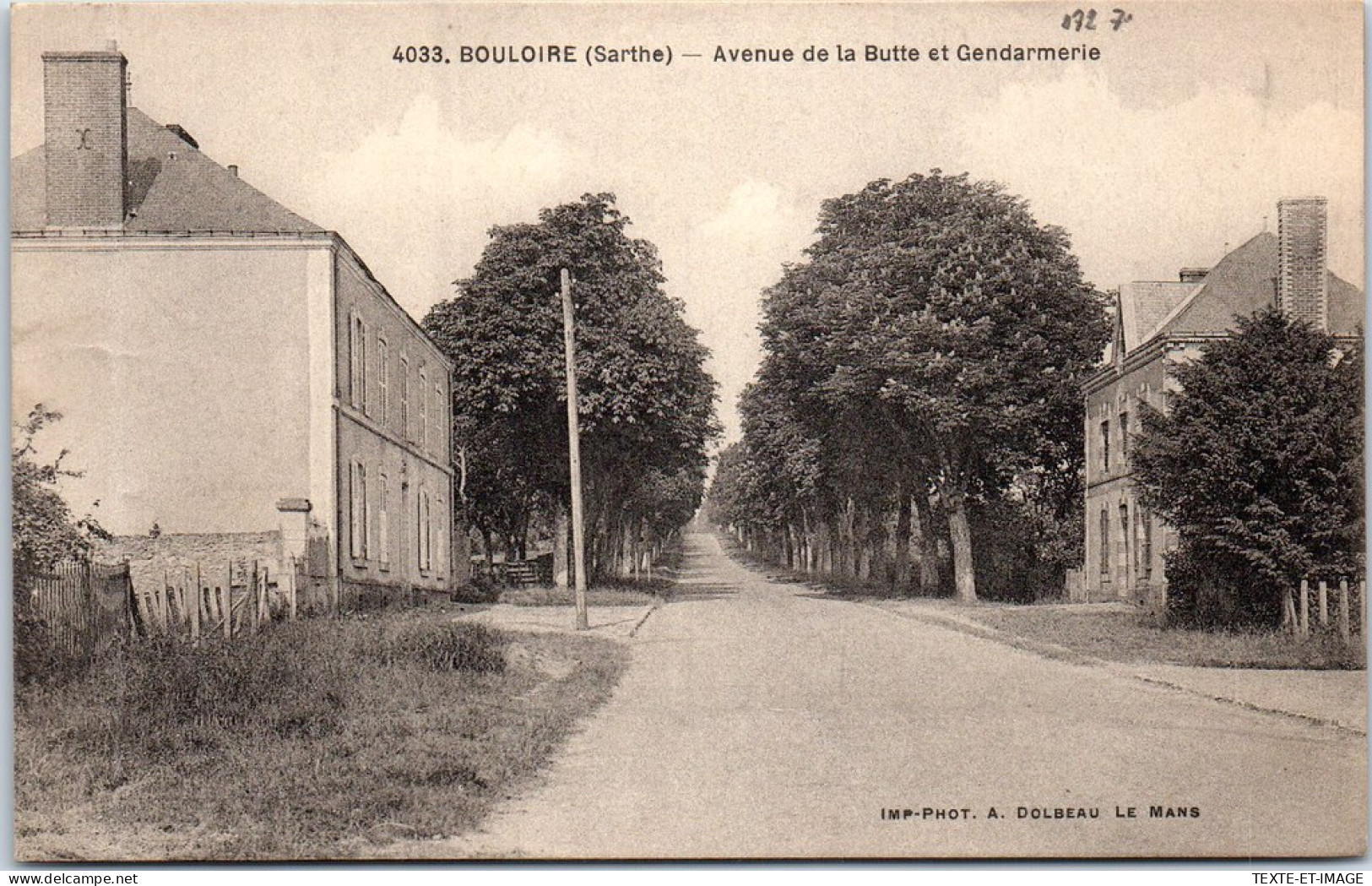 72 BOULOIRE - Avenue De La Butte Et La Gendarmerie. - Bouloire