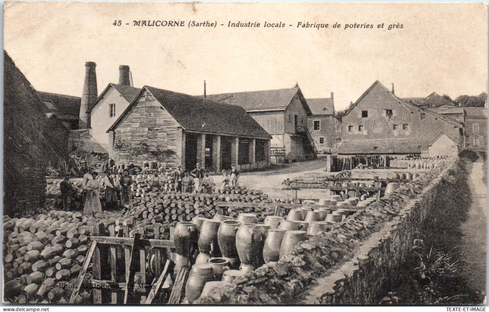 72 MALICORNE - Une Fabrique De Poteries Et De Gres  - Malicorne Sur Sarthe