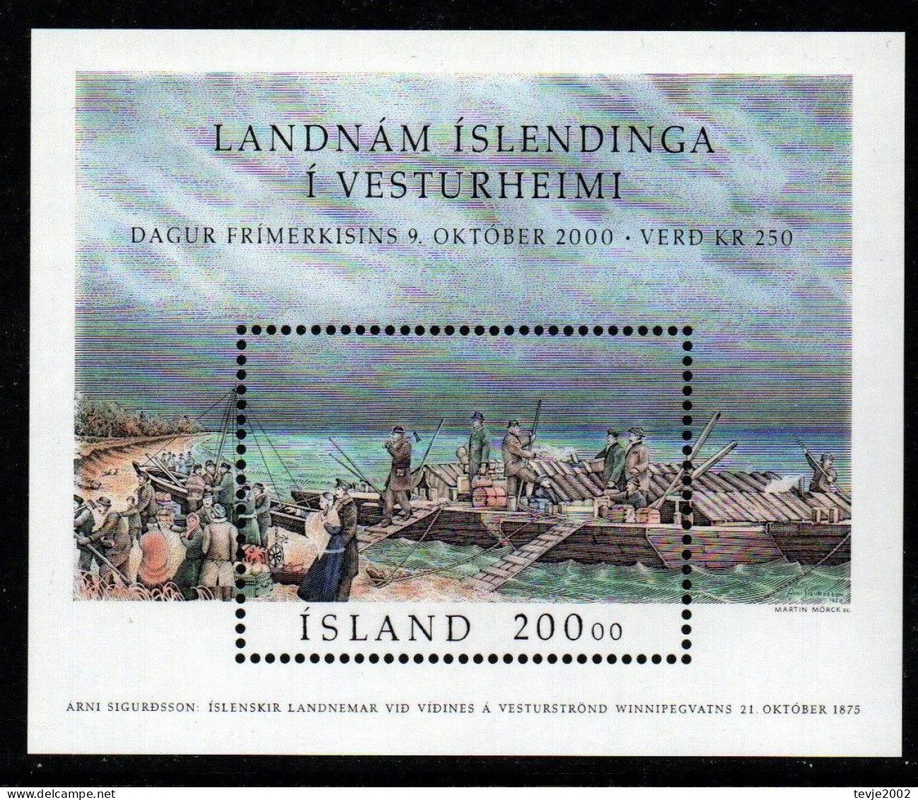 Island 2000 - Mi.Nr. Block 27 - Postfrisch MNH - Blokken & Velletjes