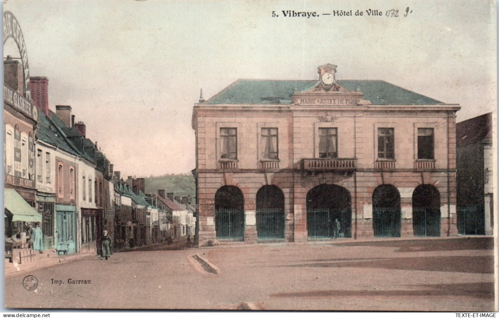 72 VIBRAYE - Vue De L'hotel De Ville. - Vibraye