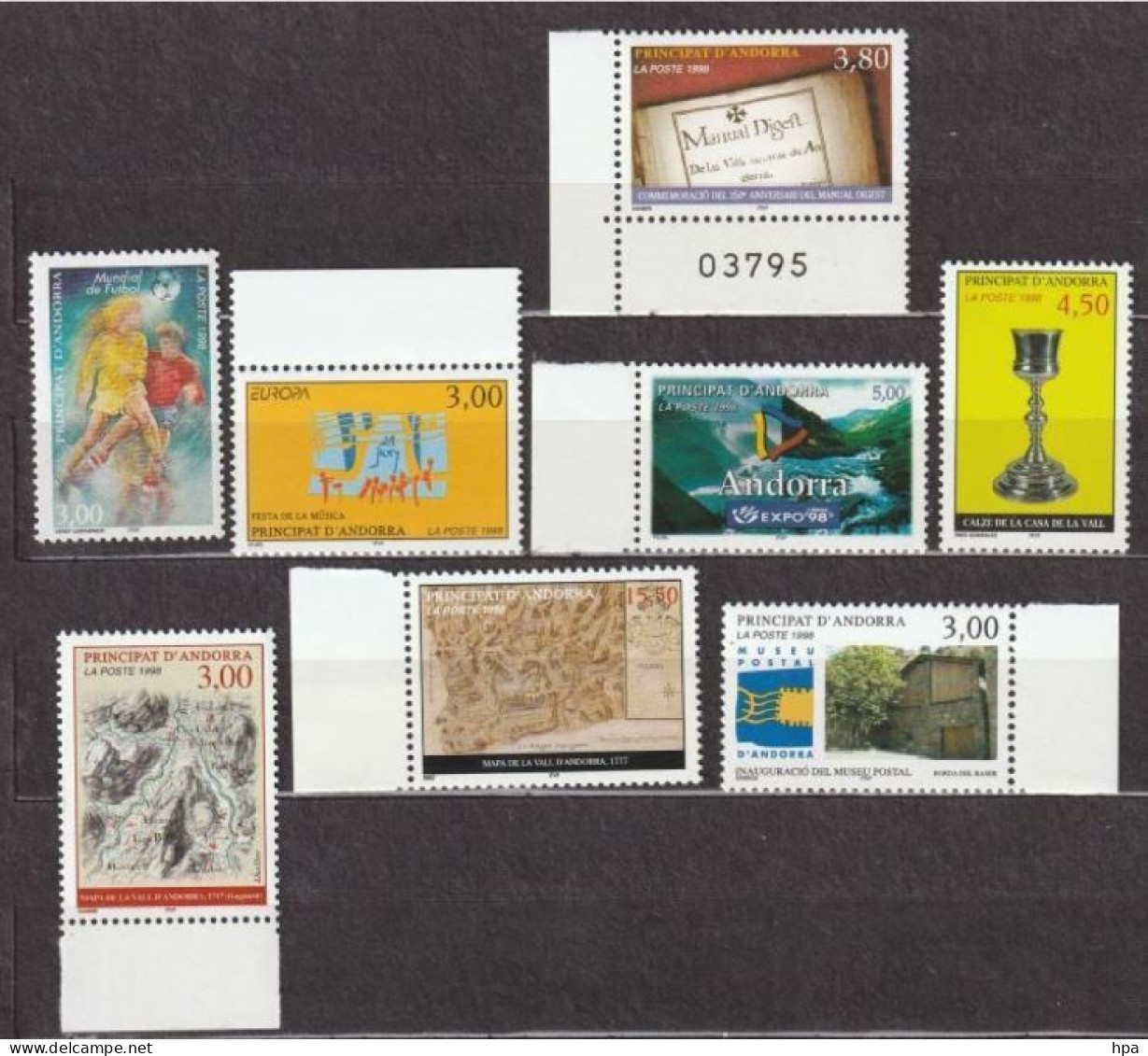 Andorre Français -  Yvert N°- 503 à 511- Neuf ** - Divers Sujets De L' Année 1998 - Unused Stamps