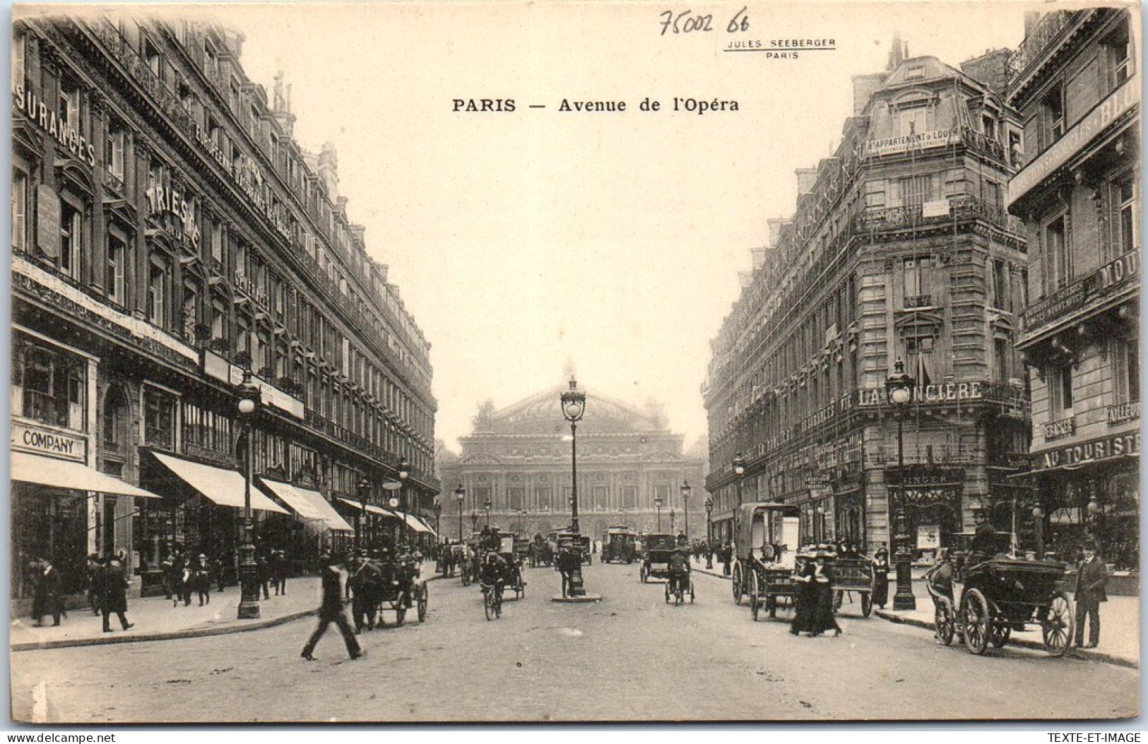 75002 PARIS - Vue Partielle De L'avenue De L'opera. - Arrondissement: 02