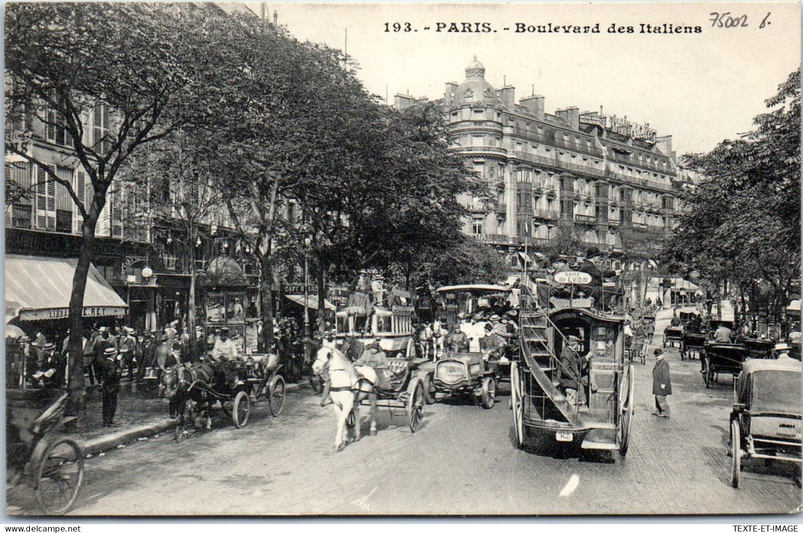 75002 PARIS - Vue Du Boulevard Des Italiens. - Arrondissement: 02