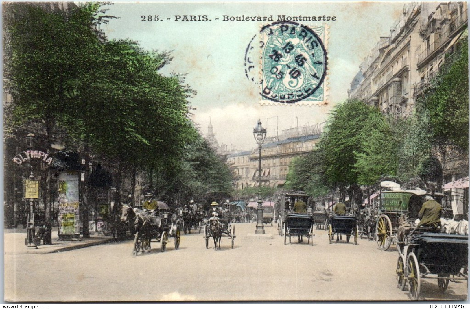 75002 PARIS - Le Boulevard Montmartre (couleurs) - Arrondissement: 02