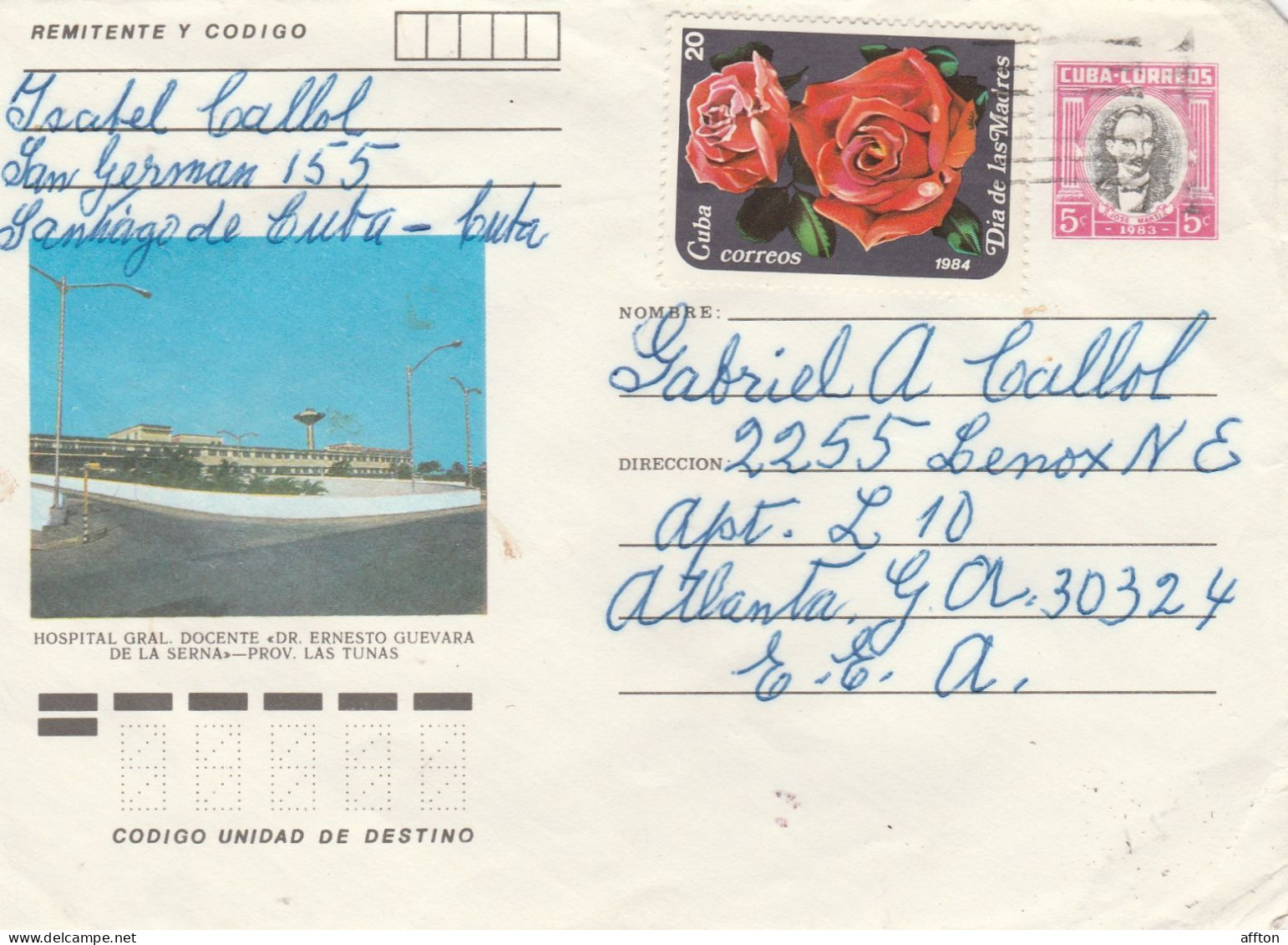 Cuba Air Mail Cover Mailed - Cartas & Documentos