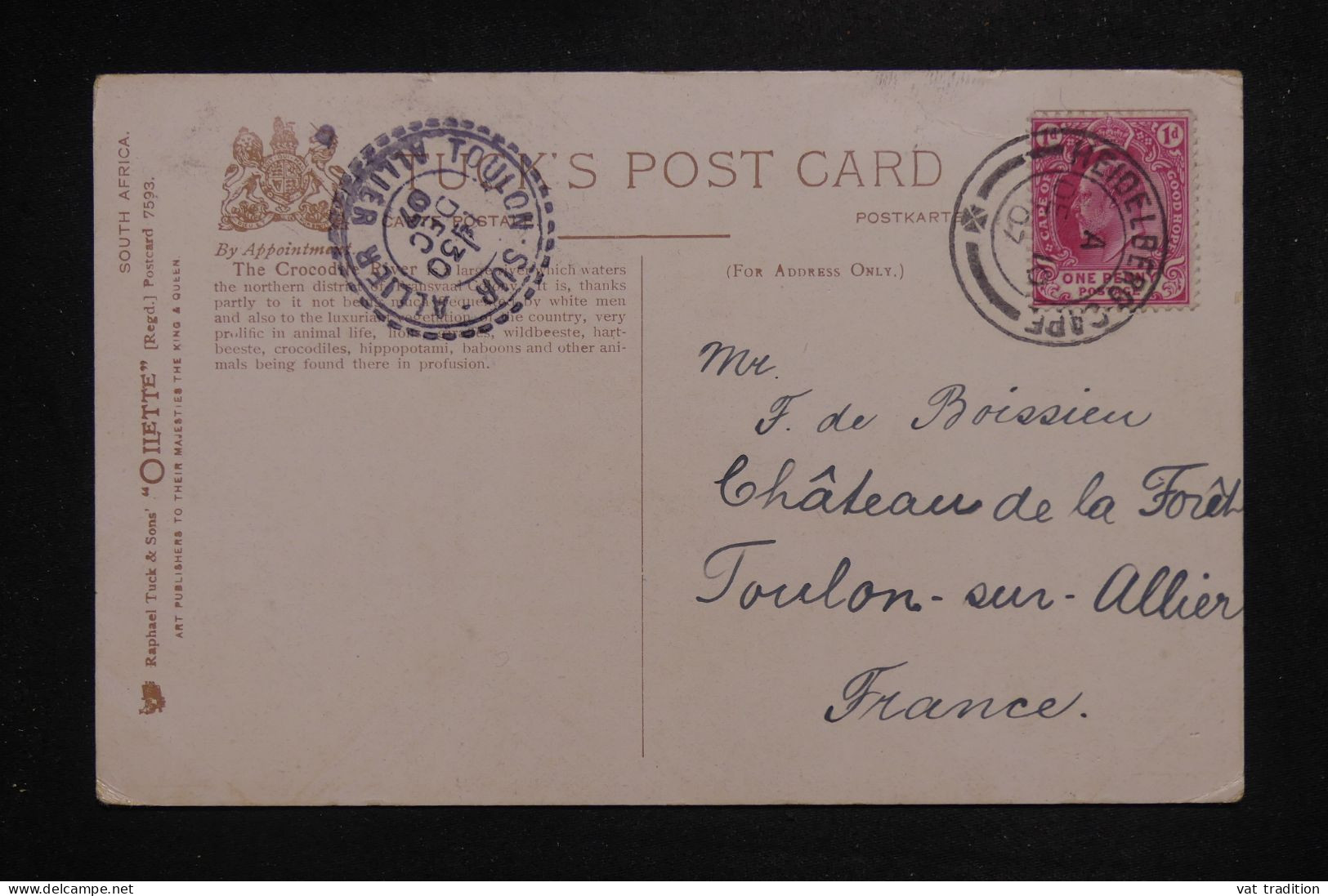 CAP DE BONNE ESPÉRANCE - Carte Postale, De Heidelberg Pour La France En 1907 - L 151463 - Kap Der Guten Hoffnung (1853-1904)