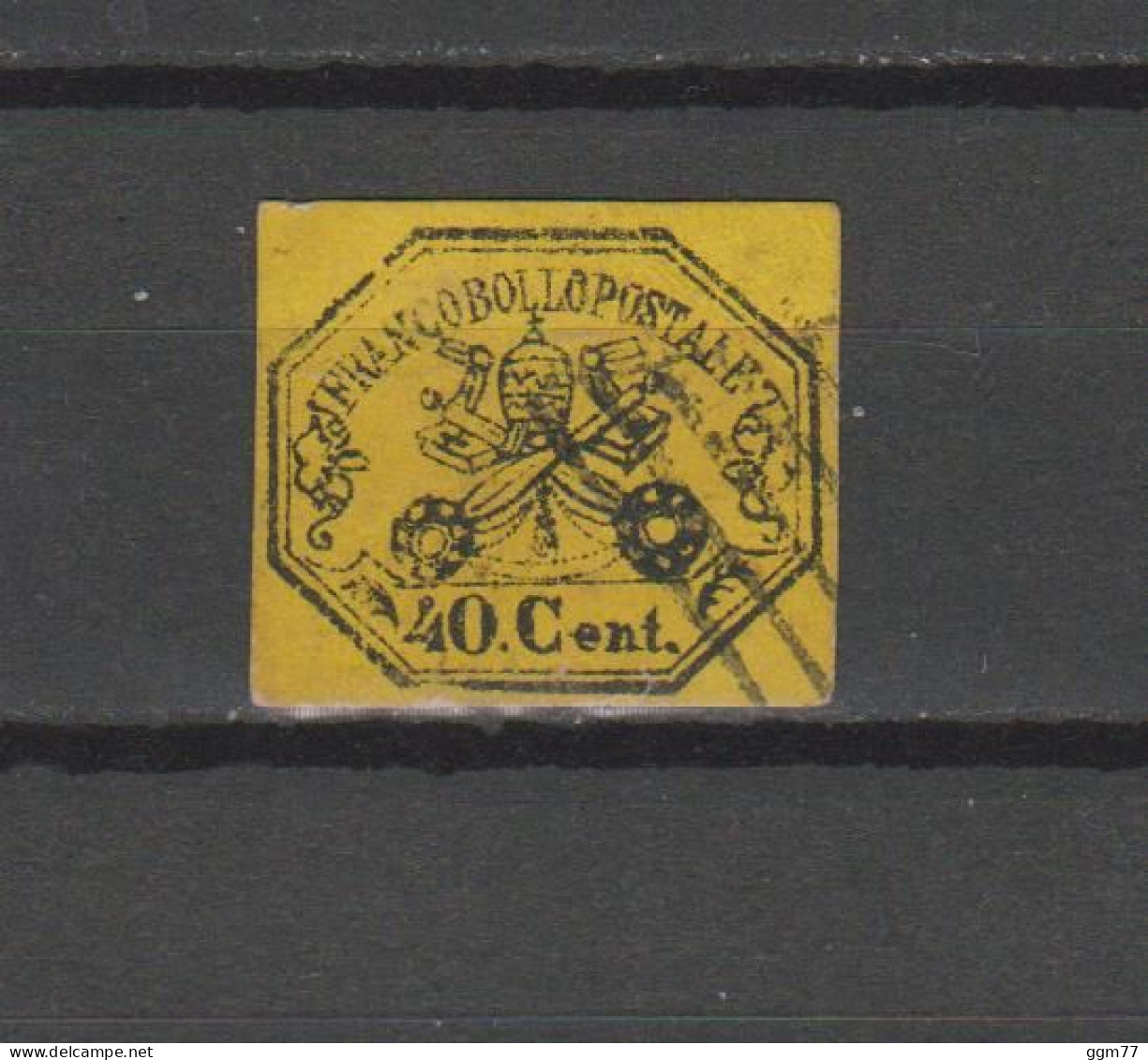 N°17 TIMBRE ANCIENS ETATS DE L'EGLISE  OBLITERE DE 1867  Cote : 200 € - ...-1929 Vorphilatelie