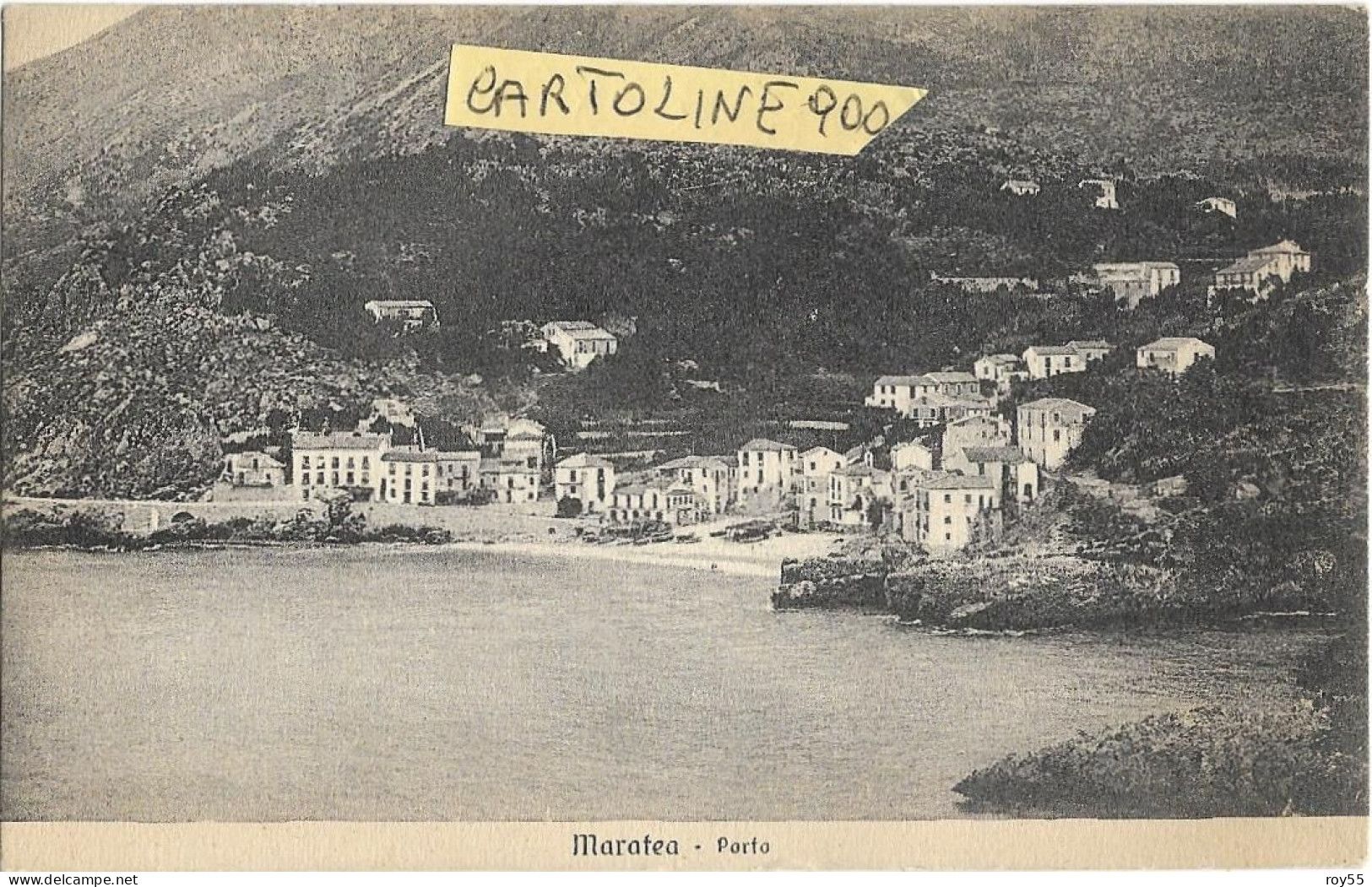 Basilicata-potenza-maratea Porto Veduta Da Mare Anni 20 30 (formato Piccolo/v.retro) - Autres & Non Classés