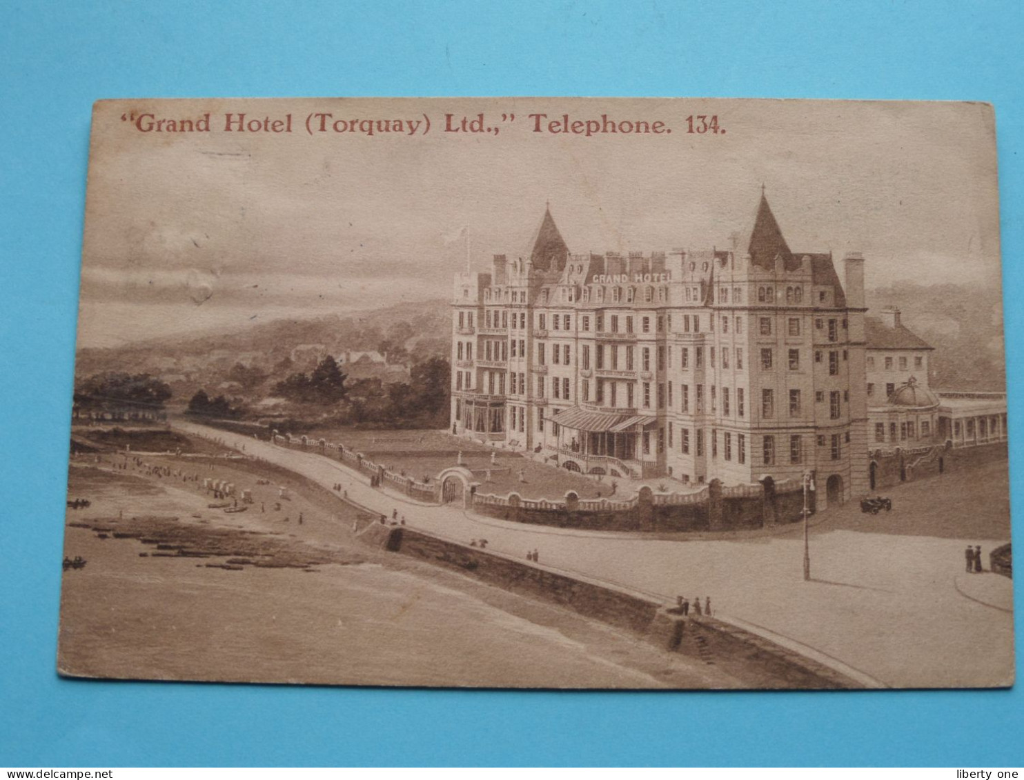 GRAND HOTEL ( Torquay ) Ltd. Telephone 134 ( Edit.: ? ) Anno 1919 ( See / Voir Scans ) ! - Torquay