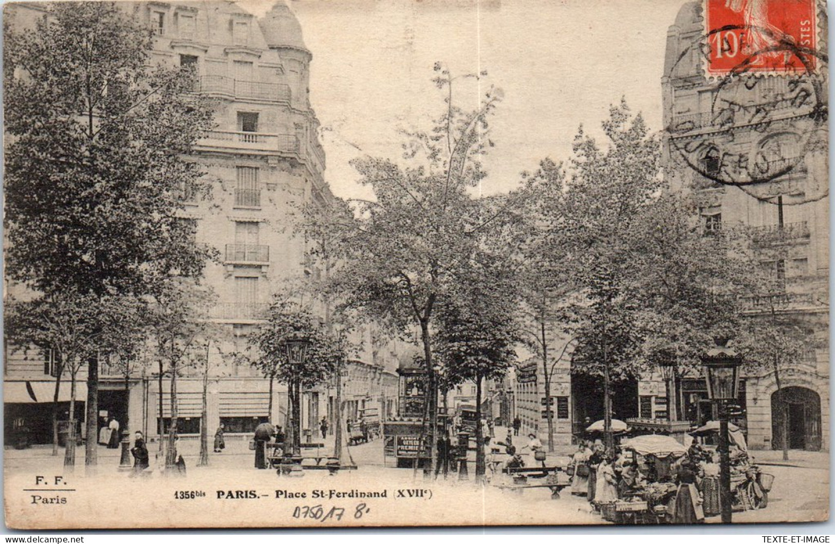75017 PARIS - La Place Saint Ferninand  - Arrondissement: 17